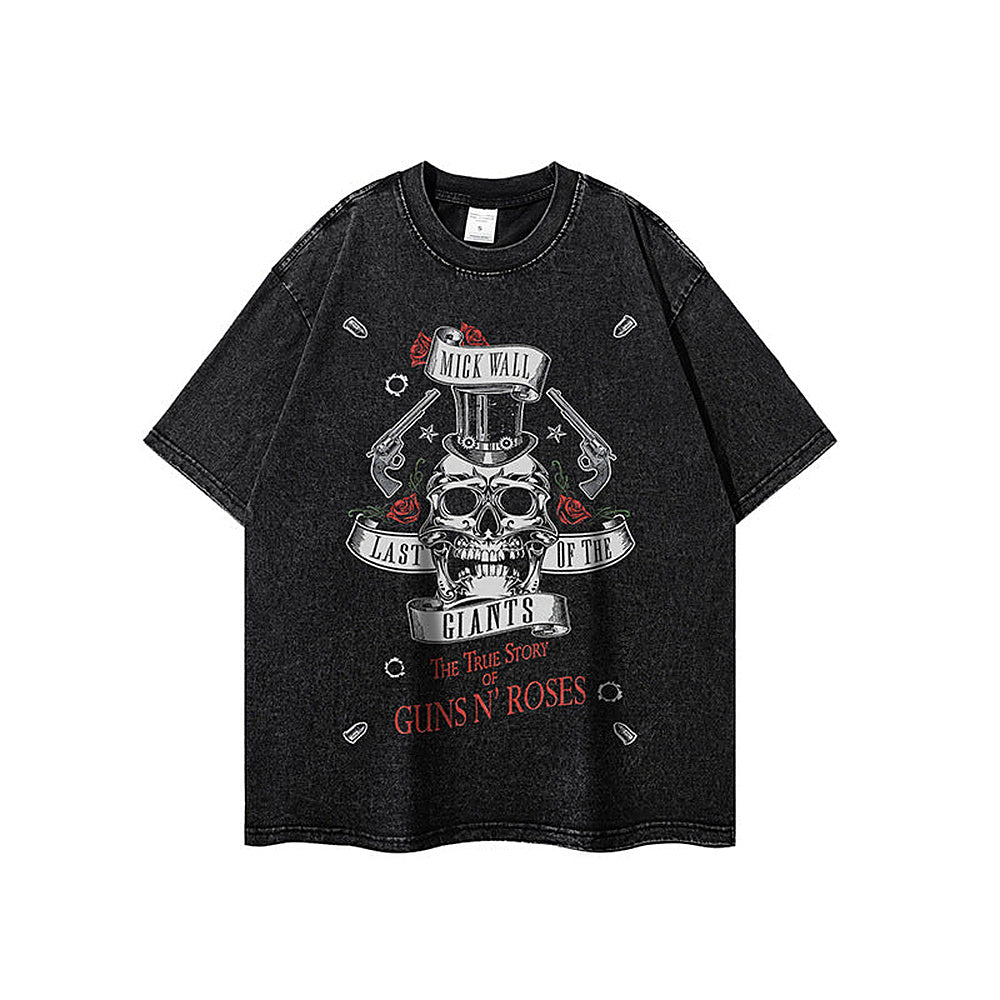Revolver Skull Ribbon Graphic Tee