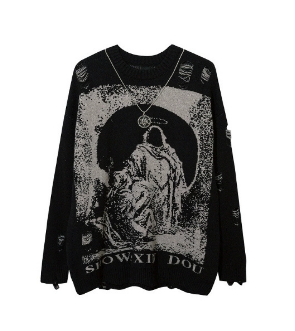 Shadow Monk Knit Sweater