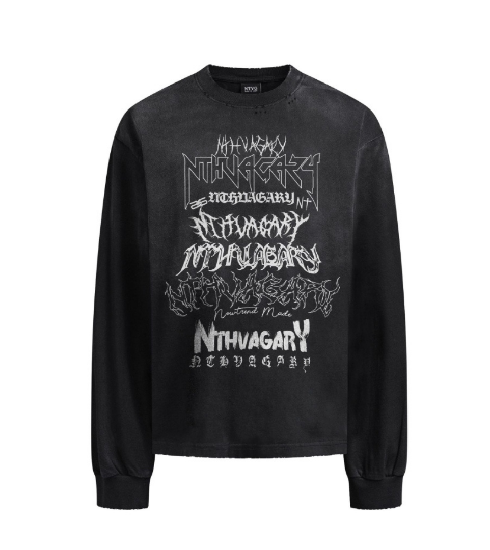 NTHVAGARY Multi‑Logo Long T-Shirts