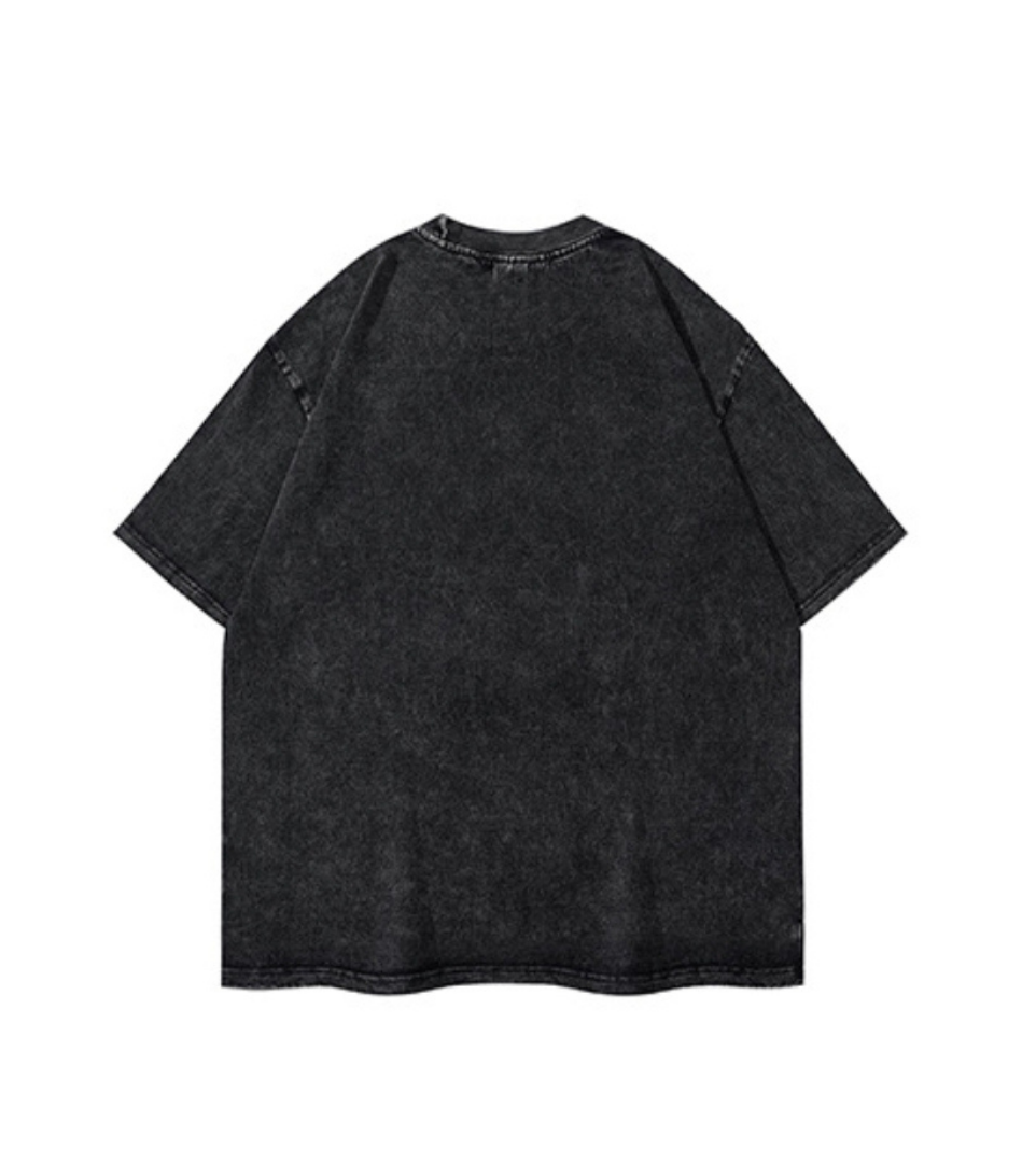 Acid Wash Distressed Graphic Tee