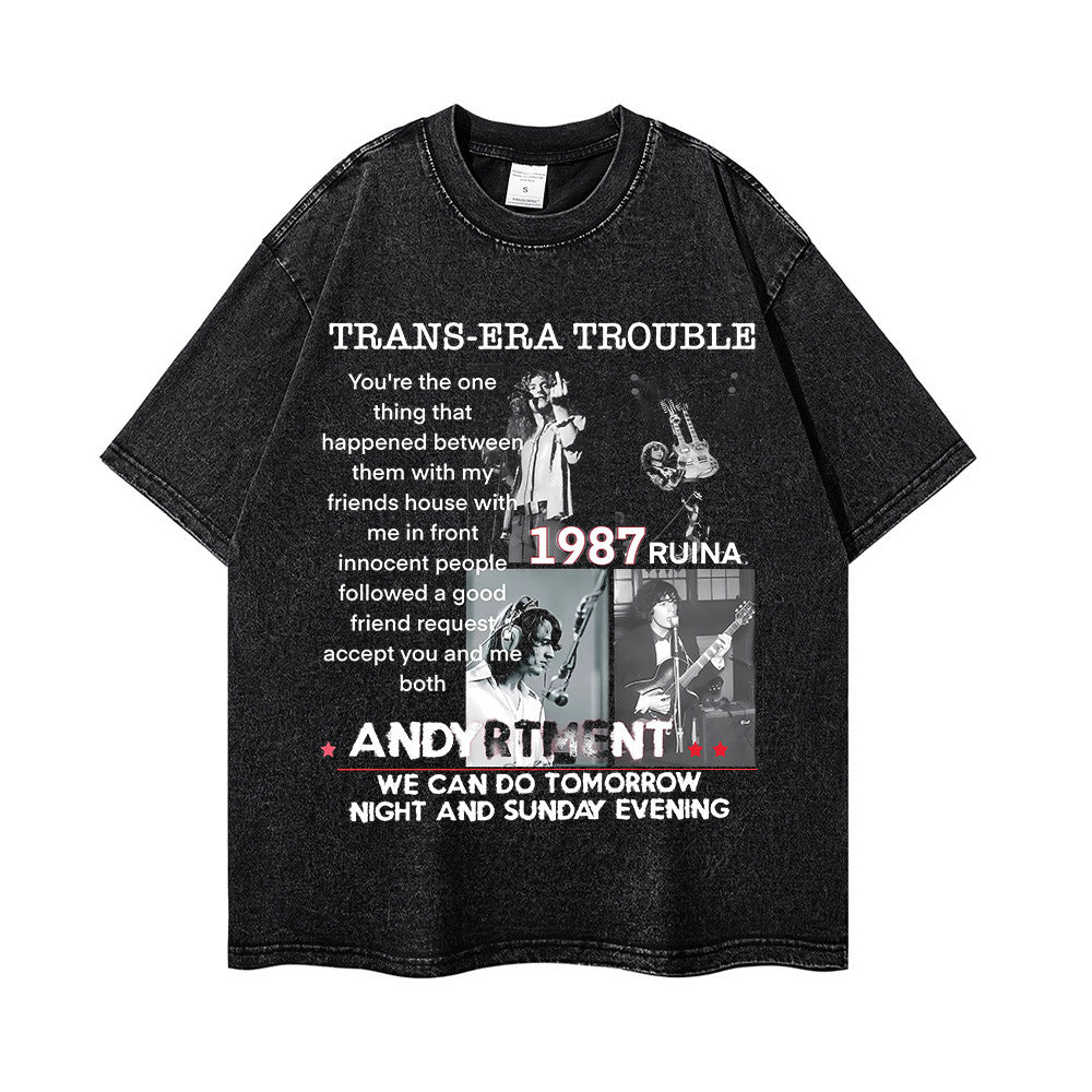 Trans-Era Trouble Washed Graphic Tee