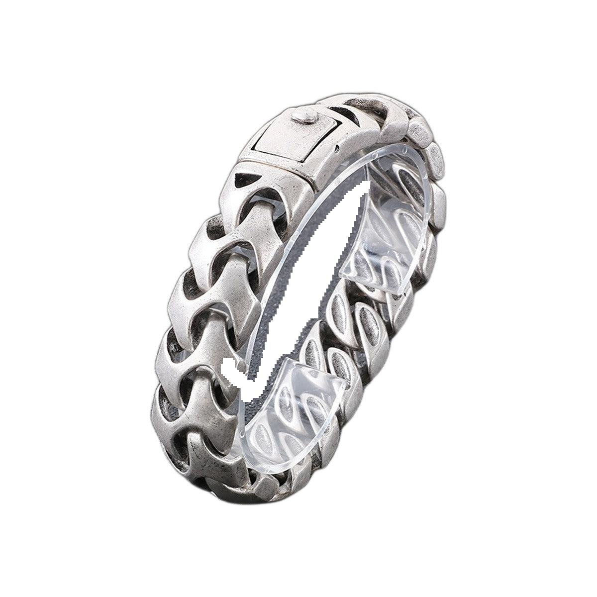 Squared Cuban Chain Bracelet