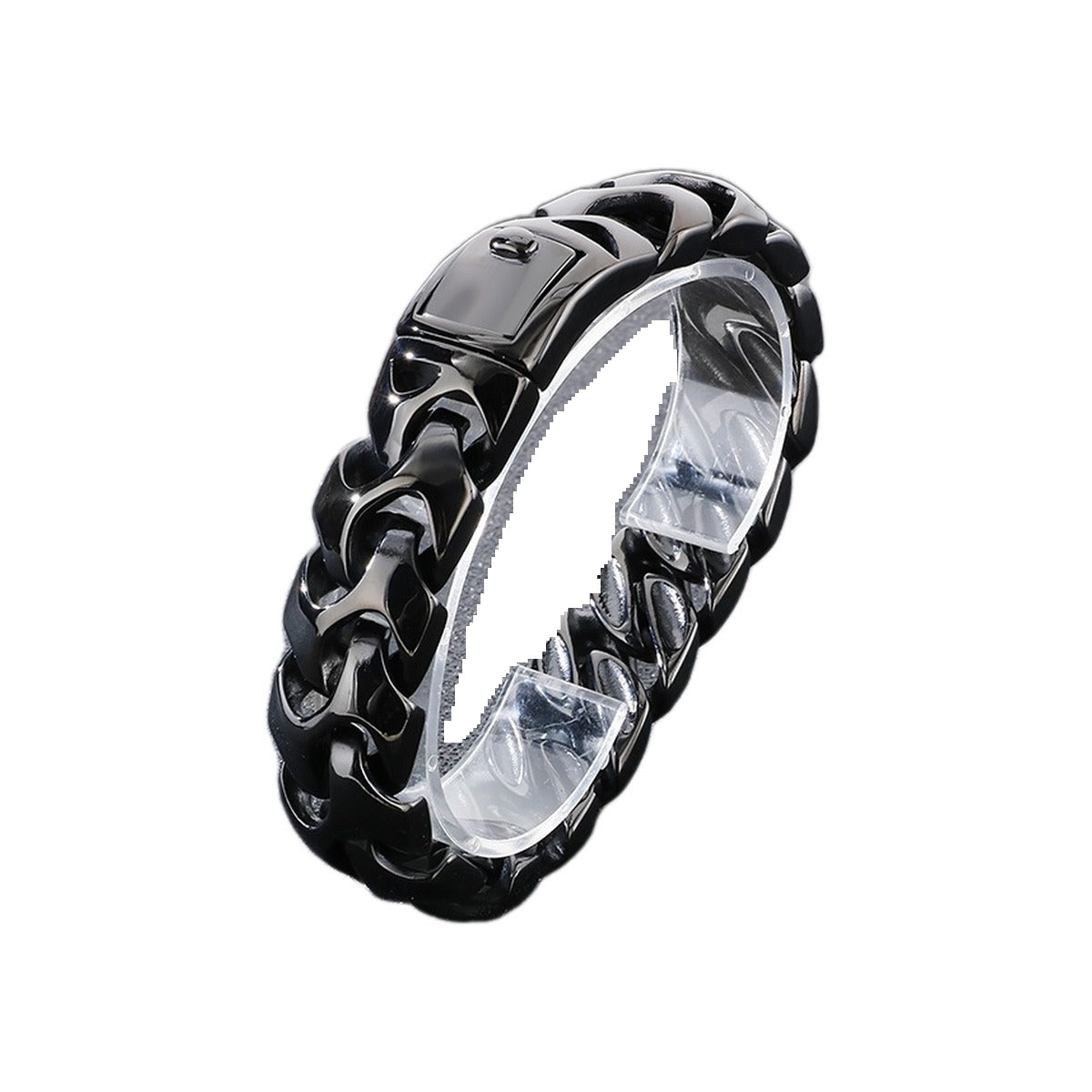 Squared Cuban Chain Bracelet