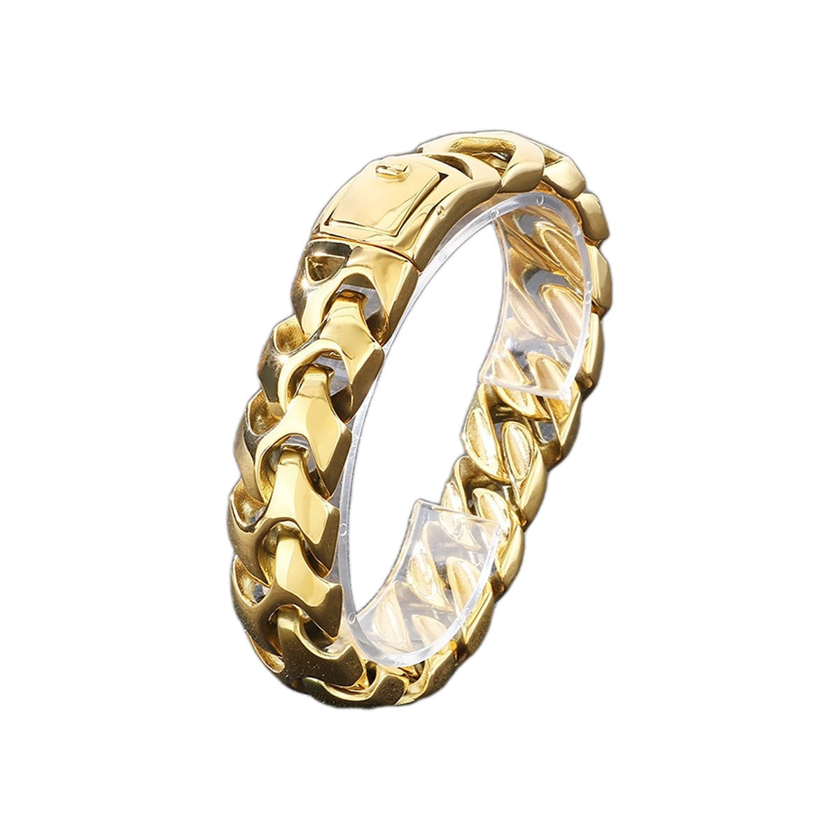 Squared Cuban Chain Bracelet